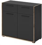 Inn.Furn Schuhschrank Salud in Grau und Nox Eiche 95 x 86 cm Salud