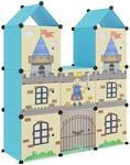 vidaXL Kinderschrank Modular mit 8 W&uuml;rfeln Blau PP 340583
