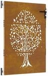 vidaXL Gartentor 85x125 cm Cortenstahl Baum-Design 153210