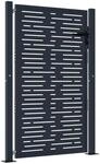 vidaXL Gartentor Anthrazit 105x130 cm Stahl Quadratisches Design 153192