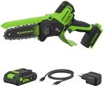 Greenworks Mini-Akku-Kettens&auml;ge-Set CS1522GA2 Schwertl&auml;nge 15 cm 24 V