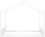 okwish Eisenrahmenbett 140&times;200 Kinderbett Hausleiste ohne Matratze