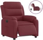 vidaXL Relaxsessel Elektrisch Weinrot Stoff 3204959