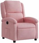 vidaXL Relaxsessel Rosa Samt 371801