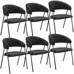 Tectake Armlehnstuhl Bedano Webstoff Gepolstert Durchgehende Lehne In C Form Mit