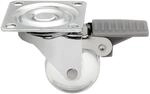 SOTECH M&ouml;belrolle &Oslash;35 mm Transparent mit Bremse