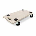 Relaxdays Transportroller Sperrholz Kunststoff Rutschfest Belastbar 200 kg 58 cm x 30