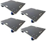 PROREGAL Mega Deal 4x Profi Transportroller Mit 4 Rollen HxBxT 16x80x60cm Traglast