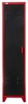 Jet-Line Spind/Stahlschrank Petrow im Industrie Design Anthrazit-Rot 43 x 50 x...