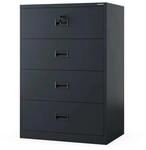 JAN NOWAK Metall-Karteischrank SARA XL V4 132x90x60 cm Anthrazit