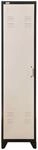 Jet-Line Spind/Stahlschrank Petrow im Industrie Design Anthrazit-Wei&szlig; 43 x 50...
