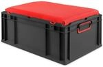 PROREGAL Eurobox Nextgen Seat Box Rot HxBxT 26,5x40x60cm 44 Liter Griffe Geschlossen