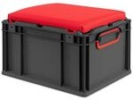 PROREGAL Eurobox Nextgen Seat Box Rot HxBxT 26,5x30x40cm 20 Liter Griffe Geschlossen