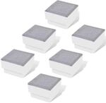 vidaXL LED Bodeneinbaustrahler Au&szlig;en 6 Stk 100x100x68 mm 272491
