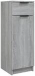 vidaXL Badezimmerschrank Grau Sonoma 32x34x90 cm Holzwerkstoff