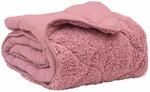 vidaXL Sommerdecke Rosa 220 x 260 cm Mikrofaser und Teddy-Fleece 42026203