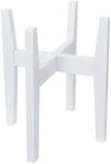 MCW Bambus Pflanzenst&auml;nder Q31 Verstellbar 30x27-37cm Wei&szlig;