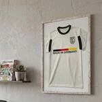 K-M&ouml;bel Echtholz Trikot Rahmen 50x70 cm Silber f&uuml;r Kindertrikots & Fan Shirts