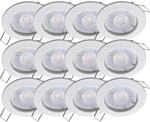 Oktaplex 12er Set LED Spots Sedan inkl. LED-Module Warmwei&szlig; 380lm 4,8W Wei&szlig;