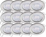 Oktaplex 12er Set Einbaustrahler Sedan Stufenlos Dimmbar Neutralwei&szlig; 4000K...