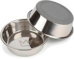 Rudelk&ouml;nig Edelstahlnapf Hund 2er Set 1750 ml Rutschfest BPA Frei