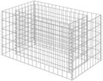 DELUKE Gabionen Hochbeet ROON Aus Stahl 90&times;50&times;50cm Steinkorb Gabionengitter