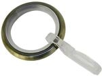 Gardinia Ringe Memphis mit Gleiteinlage Messing-Antik 10-er Pack