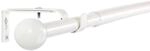 Deco-Raum Gardinenstangen Set Ausziehbar 1-Lauf Kugel Flexa &Oslash; 16/19 mm 120-210cm