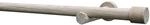 Sch&ouml;ner Wohnen Gardinenstangenset Mira 1-Lauf 25 mm Castell-Eiche 160 cm FSC&reg;