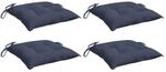 vidaXL Stuhlkissen 4 Stk Marineblau 40x40x7 cm Oxford-Gewebe 378856