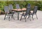 Merxx Paxos Set 7-tlg. 6 Klappsessel Gartentisch 150 x 90 cm
