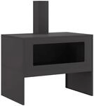 vidaXL Feuerstelle Schwarz 80 x 50 x 96 cm Kaltgewalzter Stahl 858936