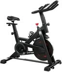 SPORTNOW Heimtrainer Fahrrad Stahl 111,5L x 52,5B x 114,5H cm Schwarz
