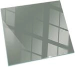 Tulup Glasplatte f&uuml;r Kamin Gr&uuml;n Funkenschutzplatte aus Glas Quadrat 50x50 cm...