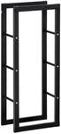 HOMCOM Kaminholzregal 40 x 25 x 100cm f&uuml;r Innen und Au&szlig;en