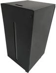 Firefix Pelletsbox mit Rollen und Tankdeckel Stahl 74 cm x 37 cm x 37 cm Schwarz