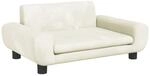 vidaXL Kindersofa Creme 70x45x33 cm Samt 3196392