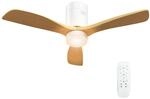 HOMCOM Deckenventilator mit Beleuchtung und Fernbedienung 117 cm LED Lampe