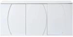 okwish Sideboard mit LED T&uuml;ren Wohnzimmer Schrank 150x40x70cm Wei&szlig;
