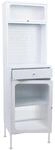 MCW Highboard P99 Stauf&auml;cher Metall Glas 182x54x40cm Wei&szlig;