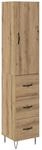 vidaXL Highboard Artisan-Eiche 69,5 x 34 x 180 cm Holzwerkstoff 3402729