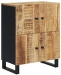vidaXL Sideboard mit 4 T&uuml;ren 60x33x75 cm Massivholz Mango 352917