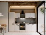 Respekta Merle K&uuml;chenblock 280 cm Kaschmir mit K&uuml;hl-Gefrierkombi