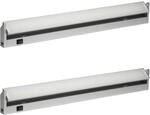 Oktaplex Aluminium Unterbauleuchte 91cm 2er Set 90 Grad Schwenkbar Neutralwei&szlig;...