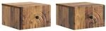 vidaXL Wandmontierter Nachttisch 2 Stk Altholz 33 x 34,5 x 20 cm 898102