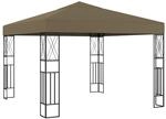 vidaXL Pavillon 3x3 m Taupe Stoff 312269