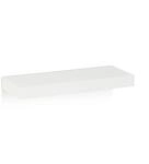 Relaxdays Wandregal 3er Set MDF Eisen Wei&szlig; 3,5 cm x 38 cm x 15 cm