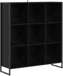 vidaXL B&uuml;cherregal Schwarz Eichen-Optik 99,5 x 30 x 108,5 cm 886522