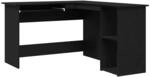 vidaXL Eck-Schreibtisch Schwarz Eichen-Optik 120 x 140 x 75 cm 862450