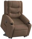 vidaXL Relaxsessel mit Aufstehhilfe Braun Stoff 3310262